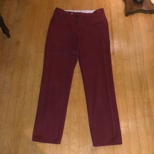 Peter Millar corduroy burgundy pants